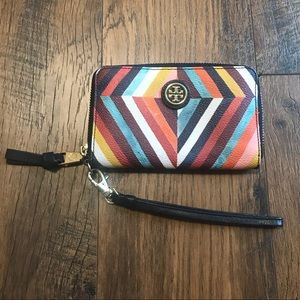 Tory Burch colorful wristlet